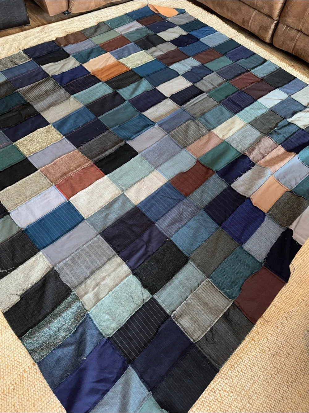 Vintage Patchwork Quilted Top Panel - Picture 5 of 10